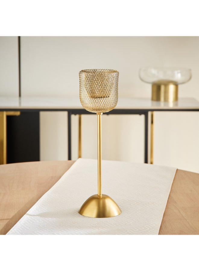 Home Box Gold Decorative Mesh Candleholder for Home - Image 2